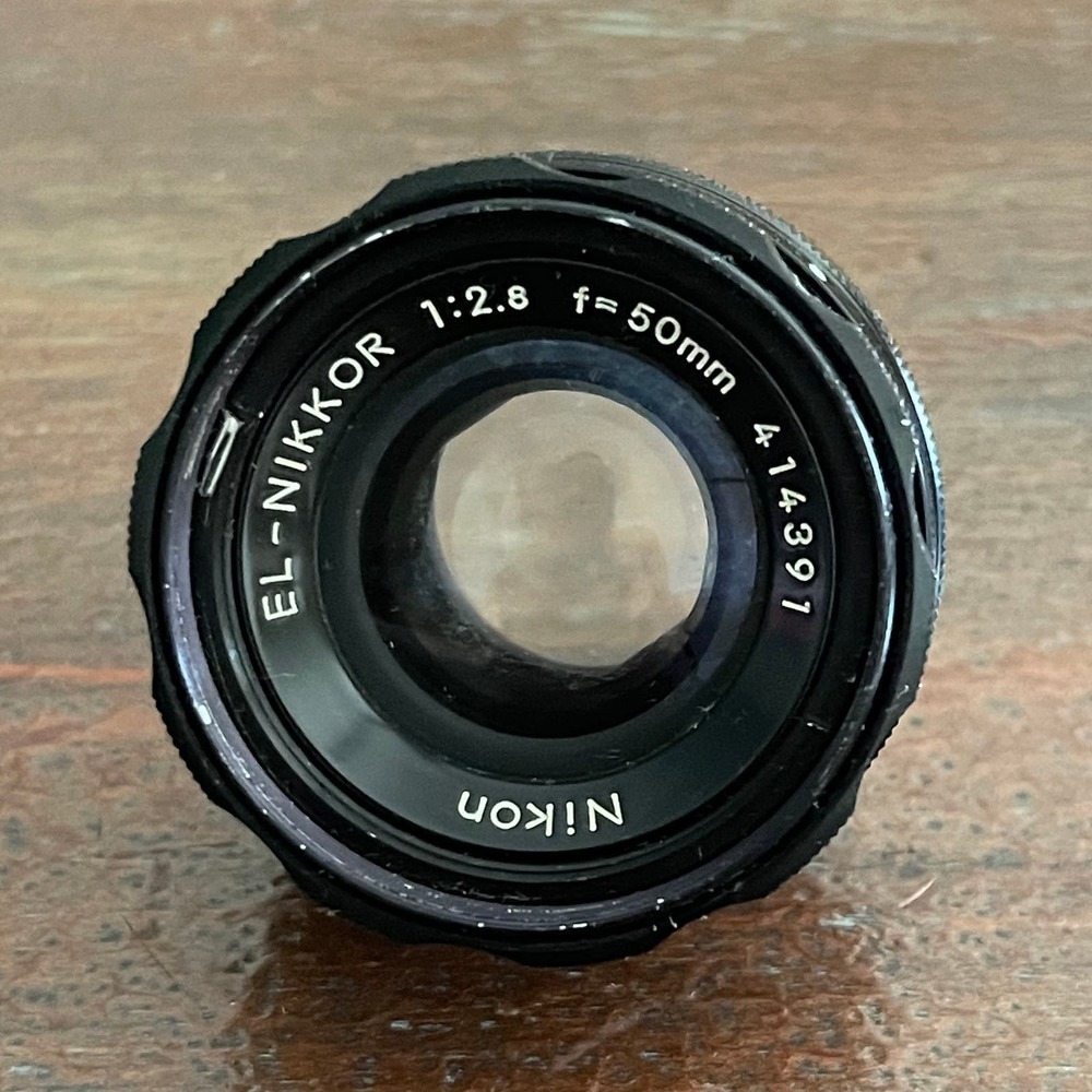 Vintage Nikon El Nikkor Photograph Lens 1:2.8 / f=50mm / #414391 MADE IN JAPAN